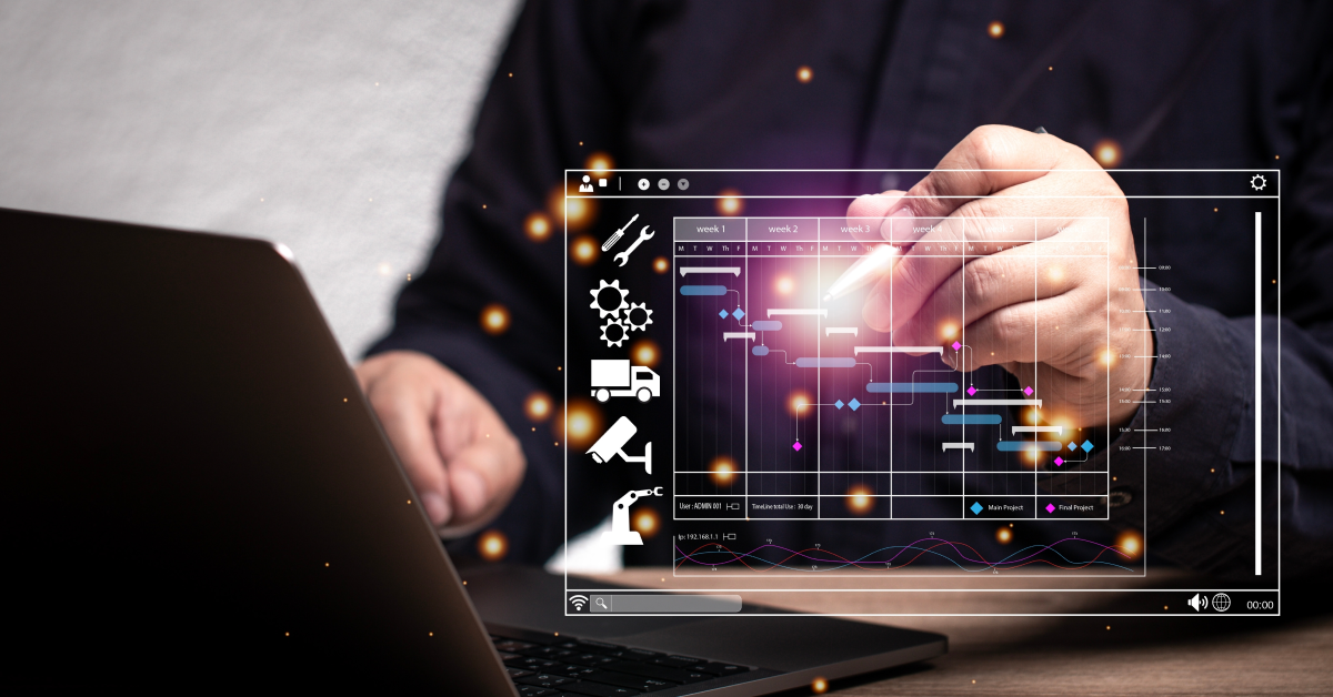 Experto en gestión de eventos usa app de organización