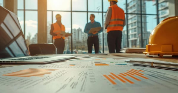 Dueño y socios de empresa constructora dialogan