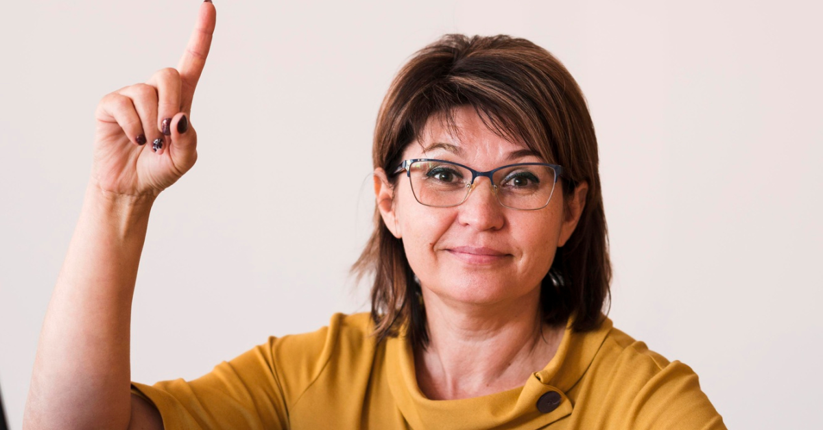 Adulta en programa de capacitación andragógica