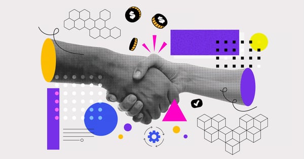 Dos personas estrechando manos, símbolo de marketing relacional