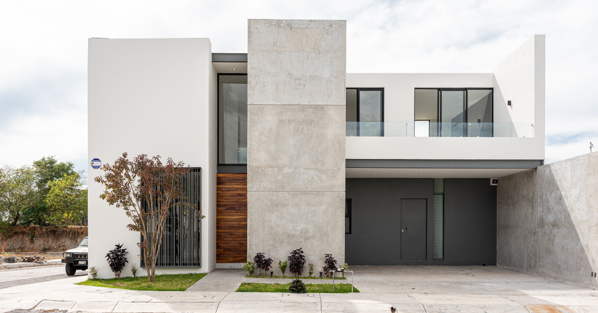Casa construida conforme con el estilo arquitectónico minimalista