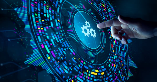 Pantalla con datos financieros recabados con tecnología puntera