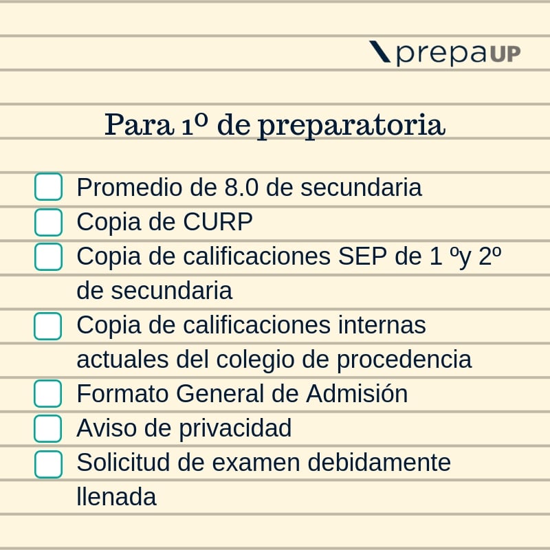 Conoce Todos Los Requisitos De Ingreso A La PrepaUP