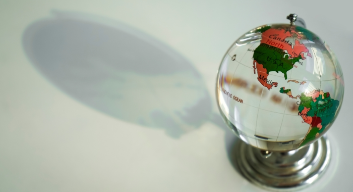 Globo de plástico con México en centro