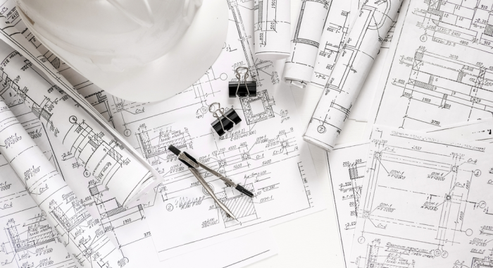 Planos que son parte de planificación de construcción