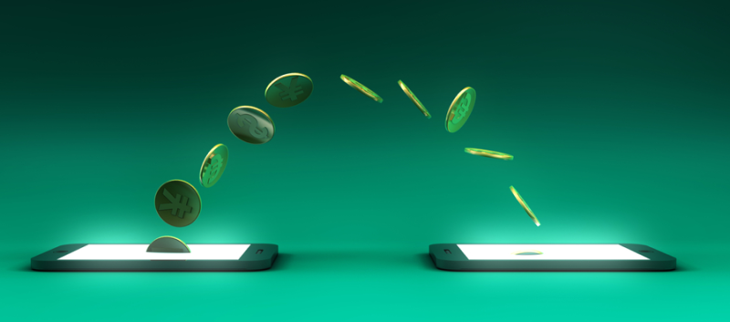 Transacción hecha a través de fintech