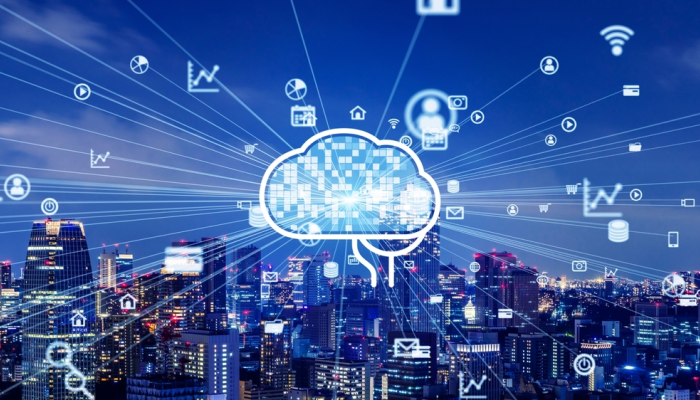 Cerebro digital representa IA en marketing