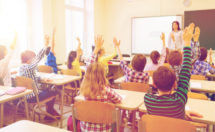 Aula con niños con altas capacidades intelectuales