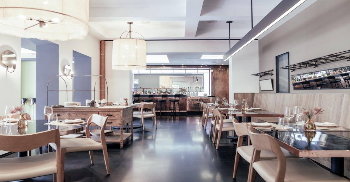 Interior de un restaurante fino en México