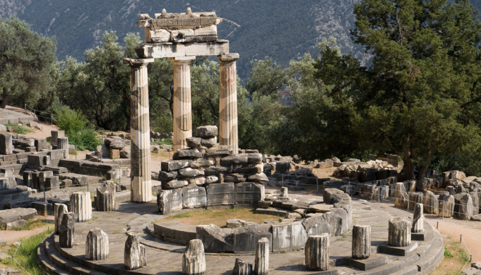 Templo de Apolo en Delfos hoy