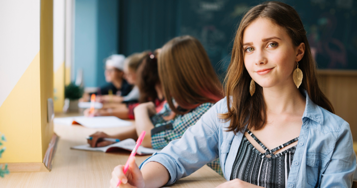 Alumna que es futura pedagoga