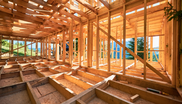 Armazón de construcción de madera